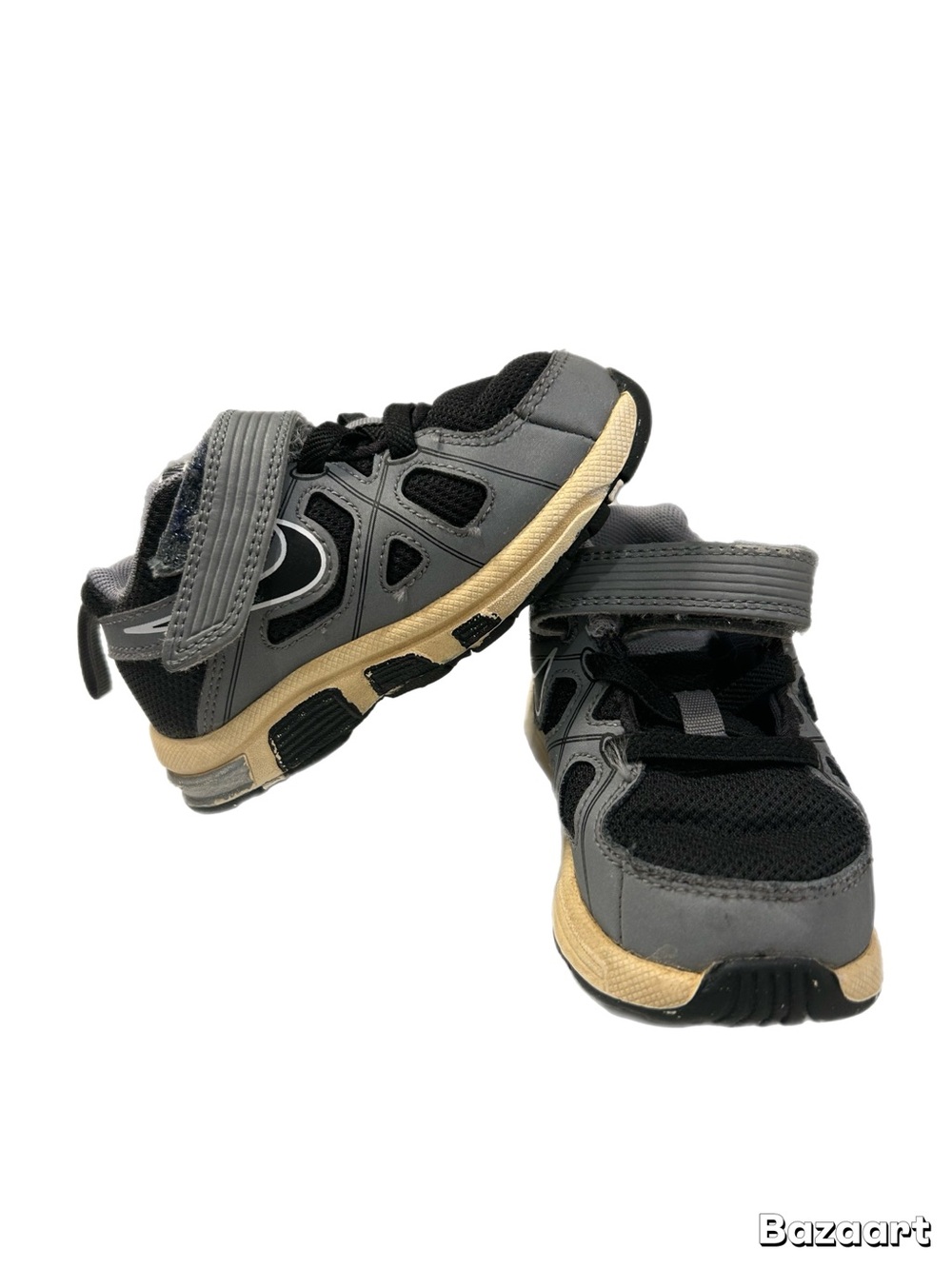 Nike T-Run 3 ALT Baby/Toddler Sneakers – Black/Cool Grey – Size 6C